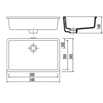 Νιπτήρας Υποκαθήμενος Dream TP730 50X30cm